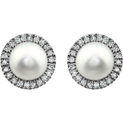 Pearl Halo Earrings