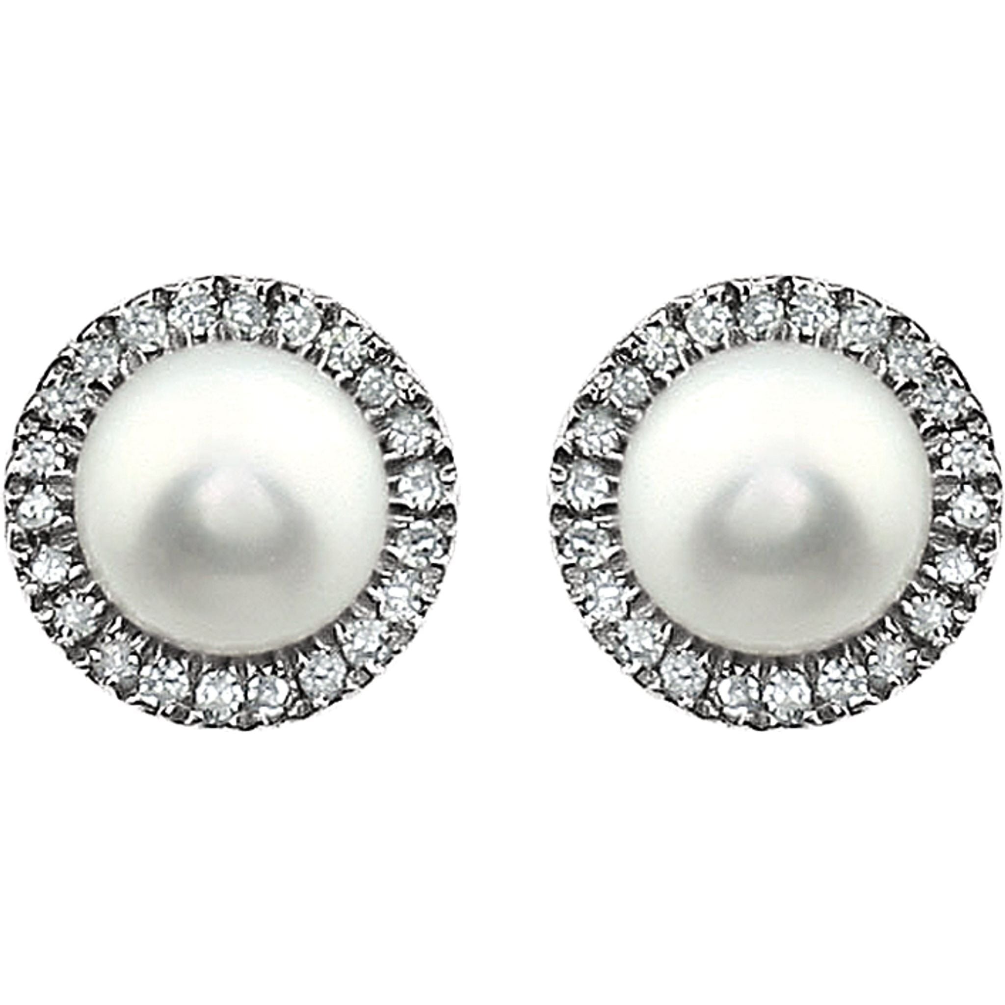 Pearl Halo Earrings