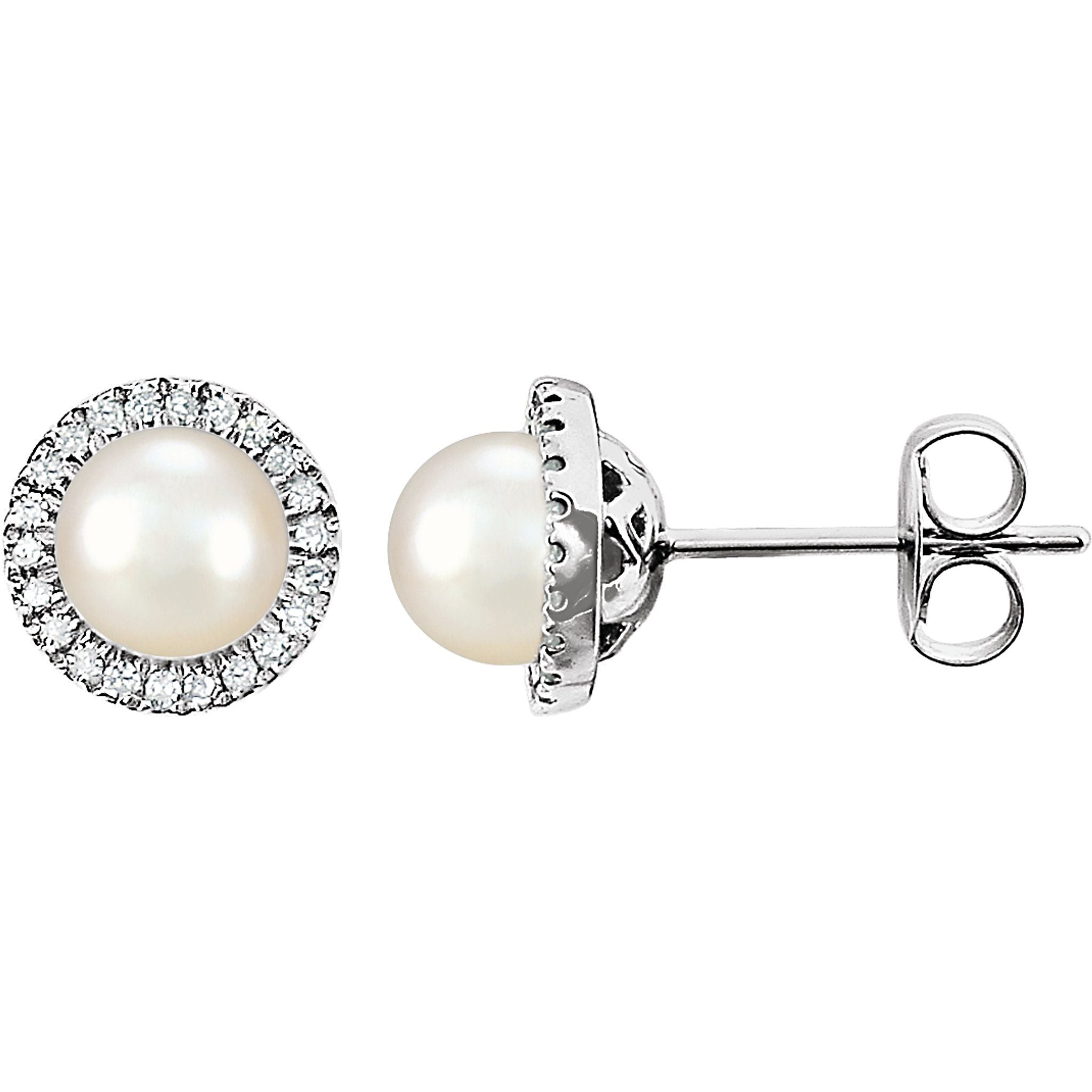 Pearl Halo Earrings