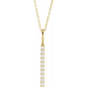 Diamond Bar Necklace