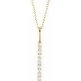 Diamond Bar Necklace