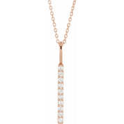 Diamond Bar Necklace
