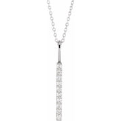 Diamond Bar Necklace
