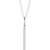 Diamond Bar Necklace