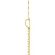 Diamond Bar Necklace