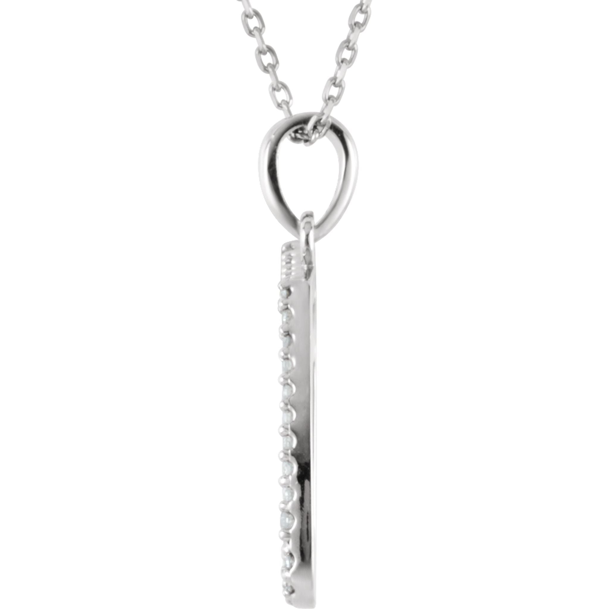 Diamond Musical Note Necklace