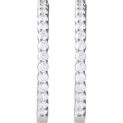 Diamond Hoop Earrings