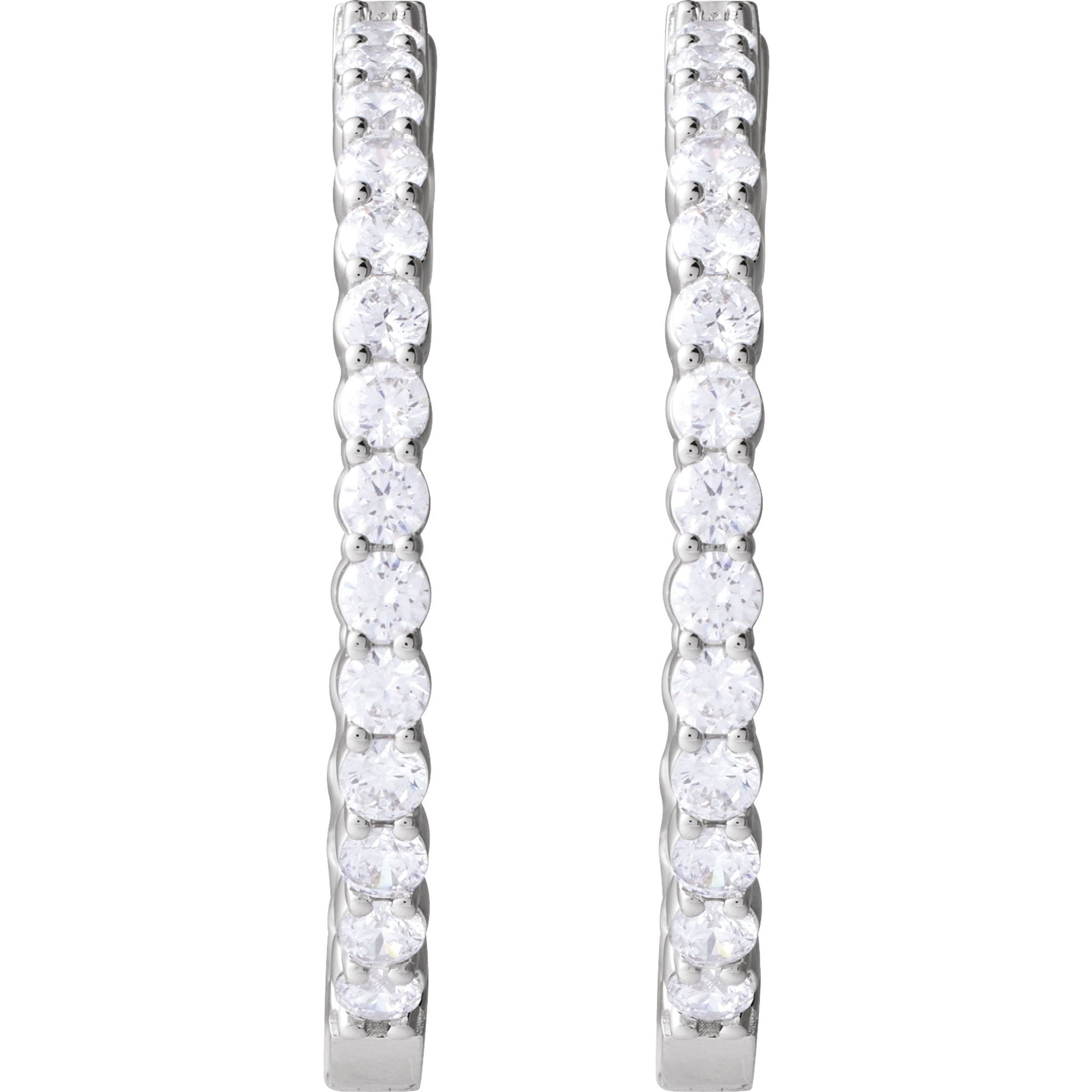 Diamond Hoop Earrings