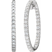 Diamond Hoop Earrings