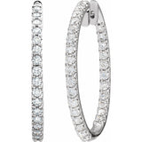 Diamond Hoop Earrings