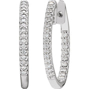 Diamond Hoop Earrings