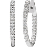Diamond Hoop Earrings