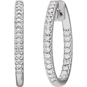 Diamond Hoop Earrings