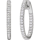 Diamond Hoop Earrings