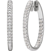 Diamond Hoop Earrings