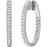 Diamond Hoop Earrings