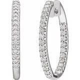 Diamond Hoop Earrings