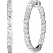 Diamond Hoop Earrings