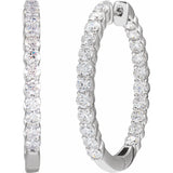 Diamond Hoop Earrings