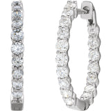 Diamond Hoop Earrings