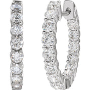 Diamond Hoop Earrings