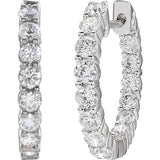 Diamond Hoop Earrings