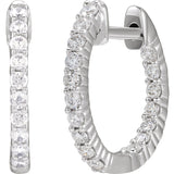 Diamond Hoop Earrings