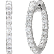 Diamond Hoop Earrings