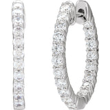 Diamond Hoop Earrings