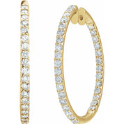 Diamond Hoop Earrings