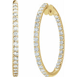 Diamond Hoop Earrings