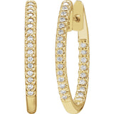 Diamond Hoop Earrings
