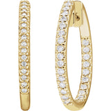 Diamond Hoop Earrings