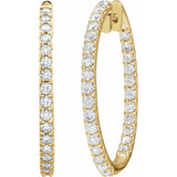 Diamond Hoop Earrings