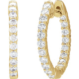 Diamond Hoop Earrings
