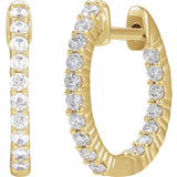 Diamond Hoop Earrings