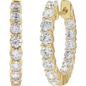 Diamond Hoop Earrings