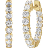 Diamond Hoop Earrings