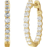 Diamond Hoop Earrings