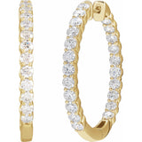 Diamond Hoop Earrings