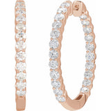 Diamond Hoop Earrings