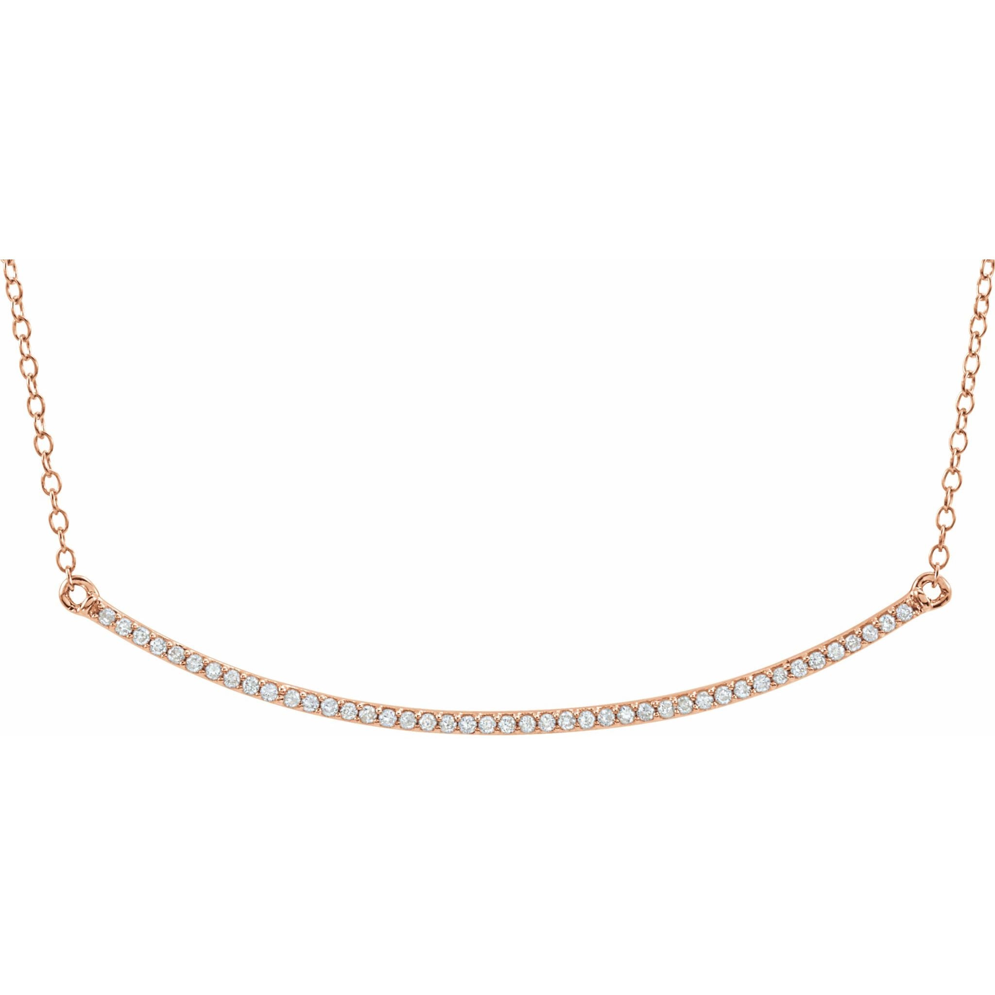 Diamond Bar Necklace