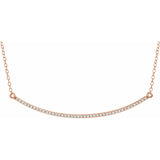 Diamond Bar Necklace