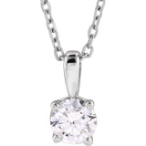 Diamond Solitare Necklace