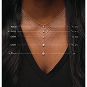 Diamond Solitare Necklace