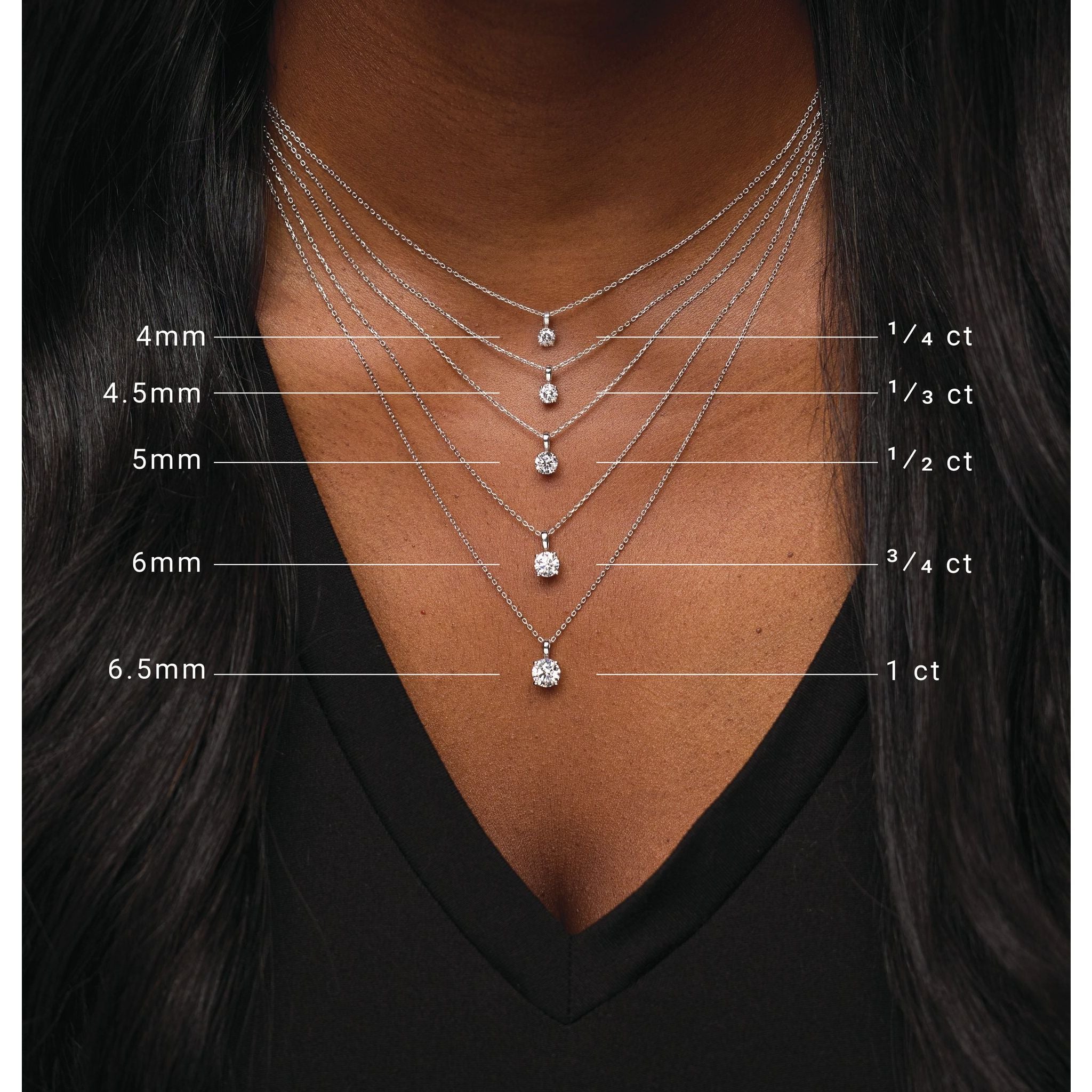 Diamond Solitare Necklace