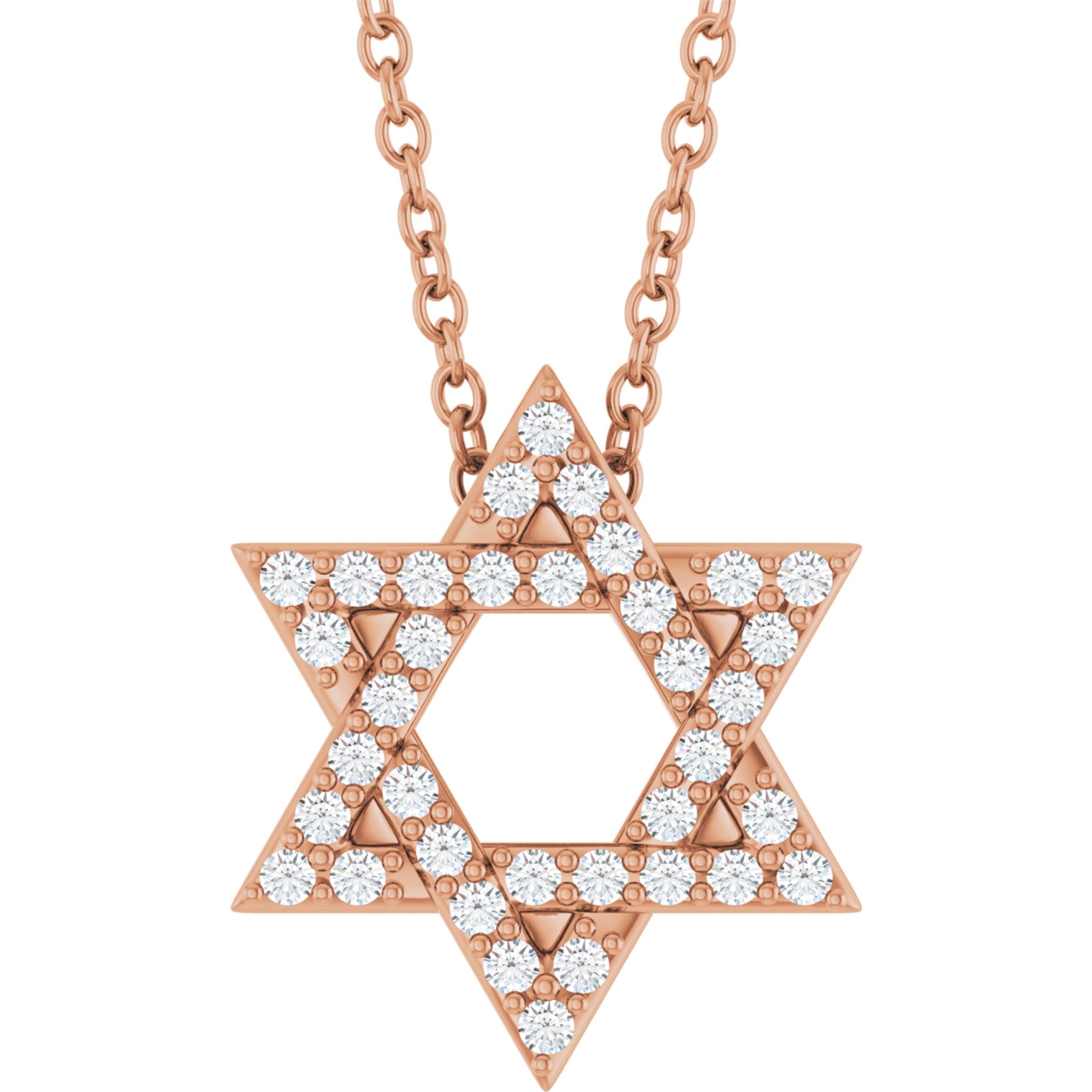 Star of David Diamond Necklace