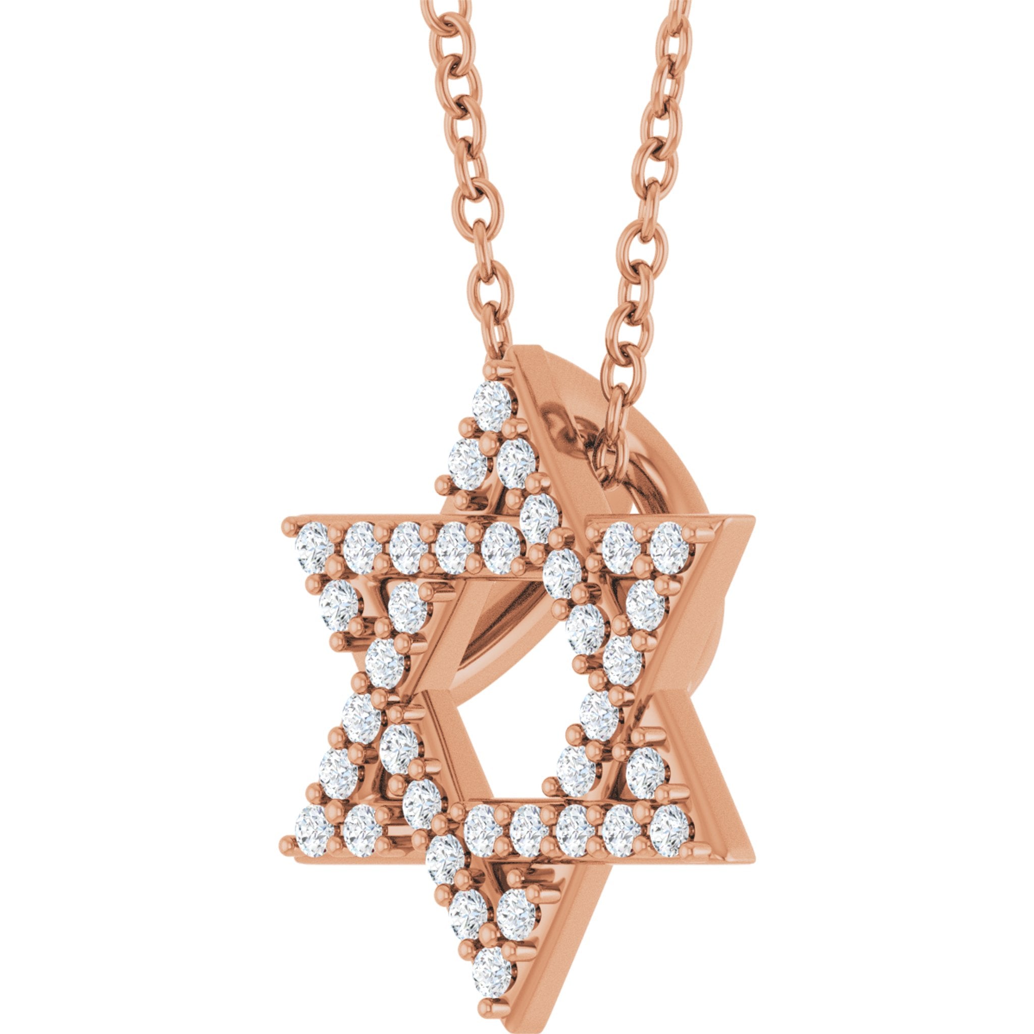 Star of David Diamond Necklace