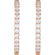 Diamond Hoop Earrings
