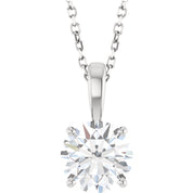 Diamond Solitare Necklace